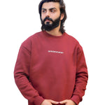 Oversized Maroon Sweatshirt - ABUMZA