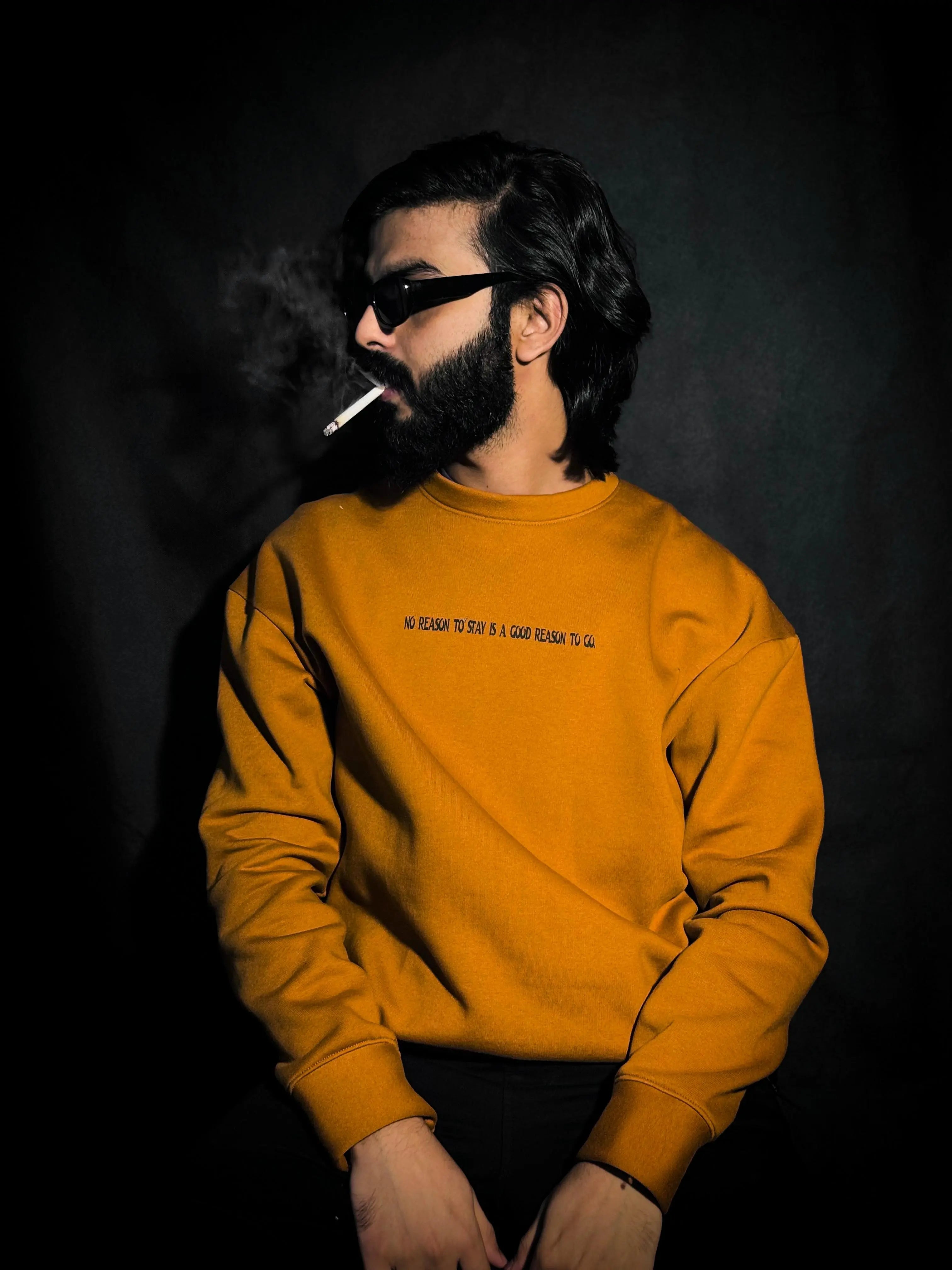 Oversized Rust Sweatshirt - ABUMZA